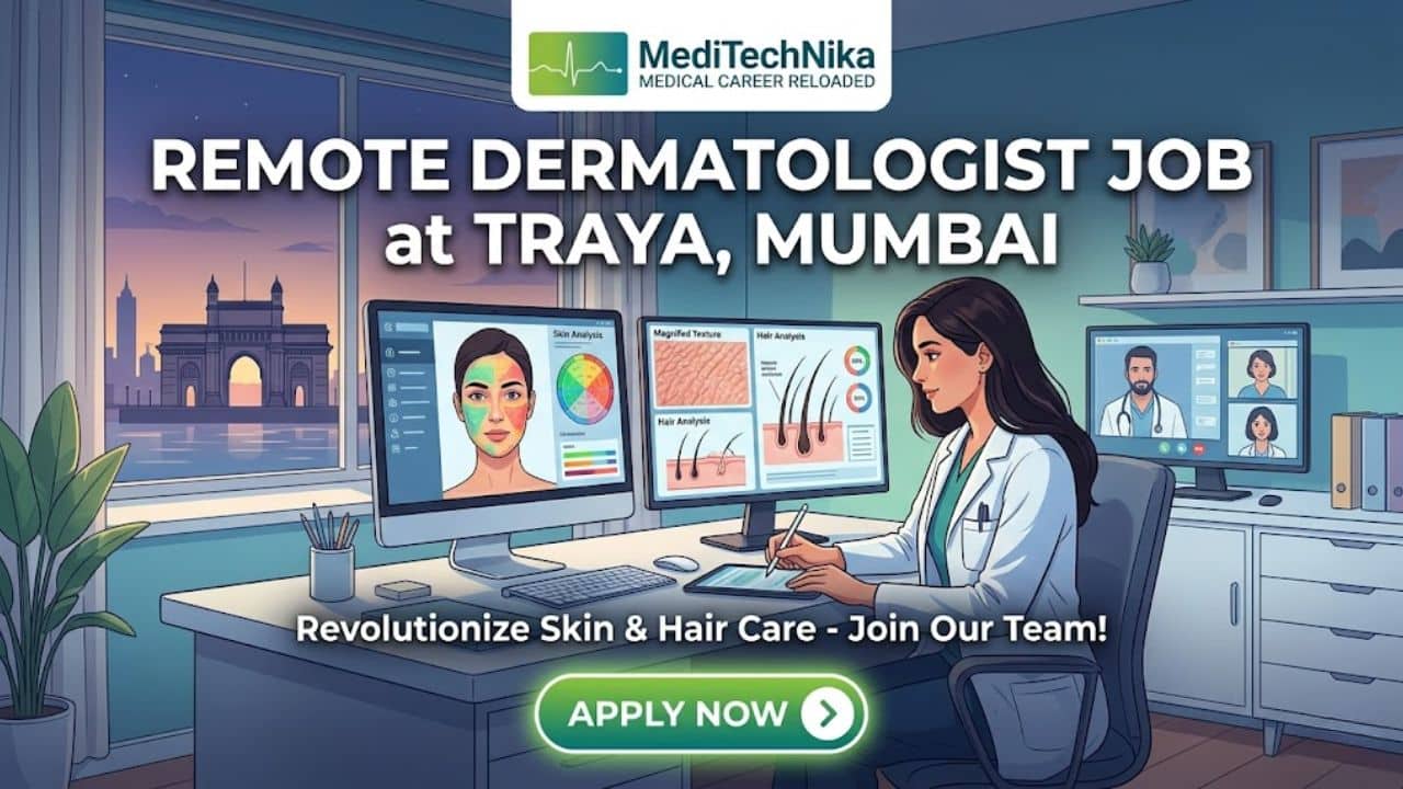 Remote Dermatologist Job at Traya, Mumbai | Virtual Consultations Job Opportunity! Remote Dermatologist Job at Traya in Mumbai. MD in Dermatology Candidates Apply for this Job at Traya Careers.