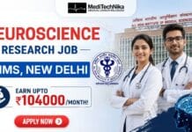 ₹104,000/month for Neuroscience Research Job at AIIMS | Grab this Opportunity Now! Neuroscience Research Job at AIIMS, New Delhi. Earn Upto ₹104000/Month for the Department of Psychiatry, AIIMS Recruitment.