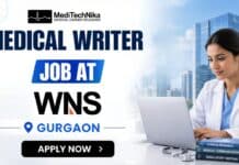 Exciting Medical Writer Job at WNS, Gurgaon | Grab this Opportunity Now! Medical Writer Job at WNS in Gurgaon. Medical Professionals Apply for this Medical Writing Job Position at WNS Careers.