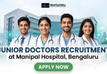 Junior Doctors Recruitment at Manipal Hospital, Bengaluru | MBBS Candidates Apply Now! Junior Doctors Recruitment at Manipal Hospital, Bengaluru. MBBS Candidates Apply for the Jobs at Manipal Hospitals.