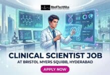 Clinical Scientist Job at Bristol Myers Squibb Hyderabad | Medical Professionals Apply Now! Clinical Scientist Job at Bristol Myers Squibb in Hyderabad. Medical Professionals Apply for the Job Position at BMS Careers.