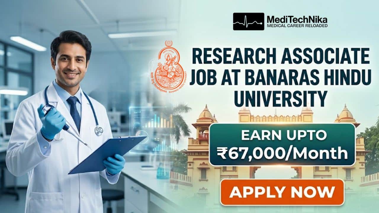 ₹67,000/Month for Research Associate Job at Banaras Hindu University | Medical Professionals Apply! Research Associate Job at Banaras Hindu University in Varanasi. Earn Upto ₹67000/Month Salary for this Recruitment.