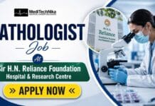 Pathologist Job at Sir H.N. Reliance Foundation Hospital & Research Centre | Apply Now! Pathologist Job at Sir H.N. Reliance Foundation Hospital & Research Centre in Gujarat. MD/DNB Candidates Apply for this Job.