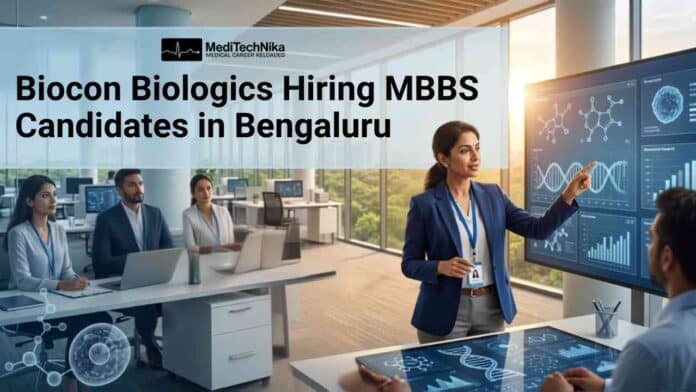 Medical Lead Job at Biocon Careers for experienced clinical development professionals in Bengaluru