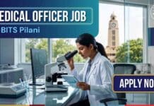 ₹56,100 per month for Medical Officer Job at BITS Pilani | Apply Today! Medical Officer Job at BITS Pilani Recruitment for MBBS doctors in Rajasthan