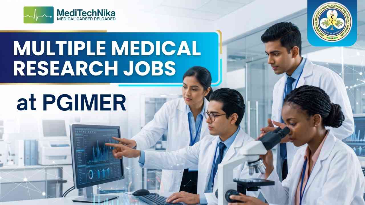 Medical Research Job at PGIMER under ICMR-funded Project Recruitment 2026 Medical Research Job at PGIMER under ICMR-funded Project Recruitment 2026
