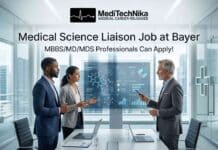 Medical Science Liaison Job at Bayer | MBBS/MD/MDS Professionals are Welcome! Medical Science Liaison Job at Bayer Mumbai for healthcare and medical affairs professionals