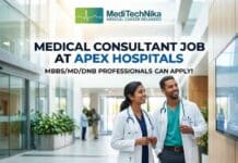 Medical Consultant Job at Apex Hospitals | MBBS/MD/DNB Professionals are Welcome! Medical Consultant Job at Apex Hospitals for MD/DNB General Medicine doctors in Jhunjhunu, Rajasthan