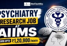 ₹1,20,900 Salary Per Month for the Psychiatry Research Job at AIIMS | MBBS/MD Professionals Apply Today! Psychiatry Research Job at AIIMS, New Delhi. MBBS/MD Professionals Apply for the AIIMS Recruitment. Get Upto ₹1,20,900/Month