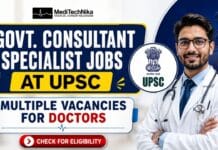 Lucrative Govt Consultant Specialist Jobs at UPSC | Multiple Positions Available for Doctors! Govt Consultant Specialist Jobs at UPSC. Doctors Apply for the Lucrative UPSC Recruitment. Multiple Vacancies available.