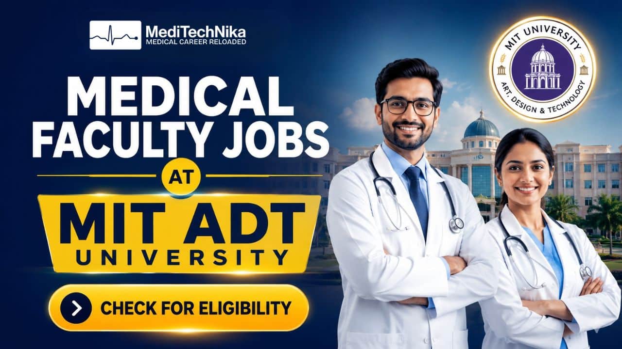 Anatomy & Physiology Faculty Jobs at MIT ADT University | Apply Soon Before its too Late! Medical Faculty Jobs at MIT ADT University in Pune. Medical Professionals Apply for the MIT ADT Recruitment in Pune.