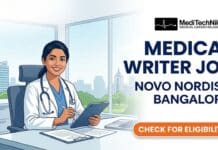 Exciting Medical Writer Job at Novo Nordisk, Bangalore | Work in a Leading Pharmaceutical Company! Medical Writer Job at Novo Nordisk in Bangalore. Medical Professionals Apply for the Job at Novo Nordisk Careers.