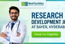 Research & Development Job at Bayer, Hyderabad | Medical Professionals Apply Now! Research & Development Job at Bayer in Hyderabad. Medical Professionals Apply for this Job Position at Bayer Careers.