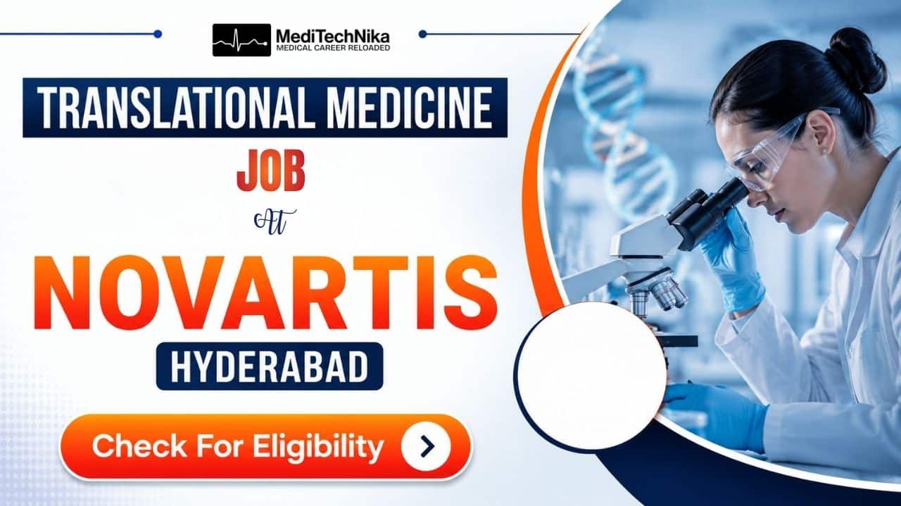 Translational Medicine Job at Novartis, Hyderabad | MD Professionals Apply Now! Translational Medicine Job at Novartis in Hyderabad. Medical Professionals Apply for this Job at Novartis Careers.