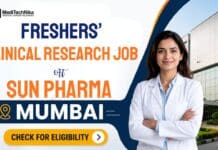 Freshers’ Clinical Research Job at SUN Pharma, Mumbai | Exclusive for MD Pharmacology Candidates! Clinical Research Job at SUN Pharma in Mumbai. MD Pharmacology Freshers Apply for this Job at SUN Pharma Careers.