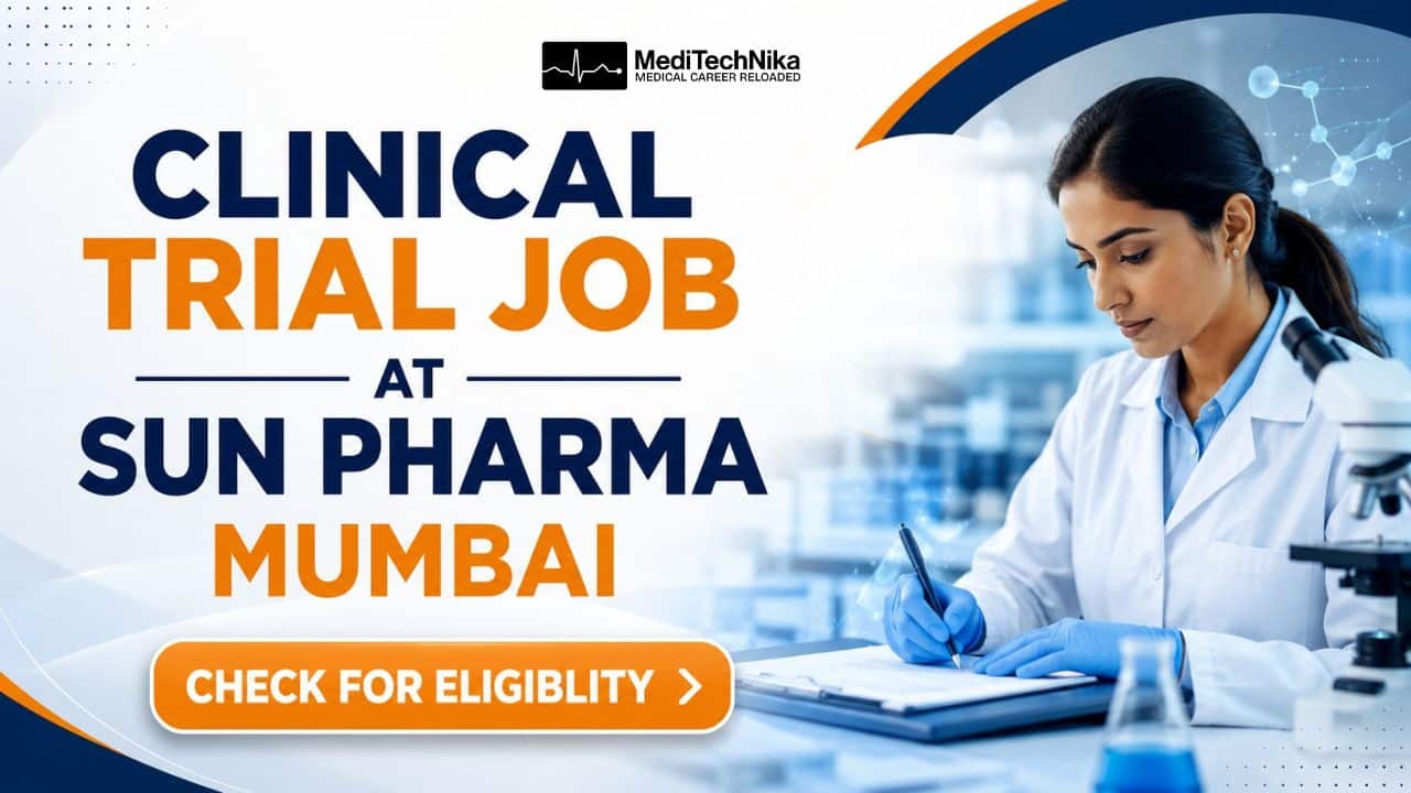Clinical Trial Job at SUN Pharma, Mumbai | MD Pharmacology Candidates Apply Now! Clinical Trial Job at SUN Pharma in Mumbai. Medical Professionals Apply for the Leadership Role at SUN Pharma Careers.