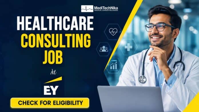 Non-Clinical Healthcare Consulting Job in Delhi at EY. MBBS/MD professionals can apply for claims adjudication & medical audit role.