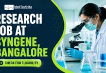Syngene Hiring for Research Job in Bangalore | Medical Professionals Apply Now! Research Job at Syngene in Bangalore. Medical Professionals Apply for the Research Investigator Role at Syngene Careers.
