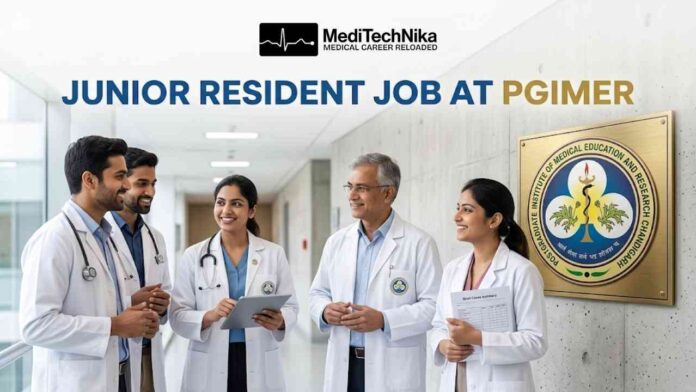 Junior Resident Job at PGIMER Chandigarh for MBBS doctors in Clinical Hematology and Medical Oncology