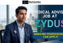 Medical Advisor Job at Zydus | MBBS/MD Opportunity in Mumbai | Apply Now! Zydus is hiring MBBS and MD professionals for a Medical Advisor Job in Mumbai within its Medical Affairs team.