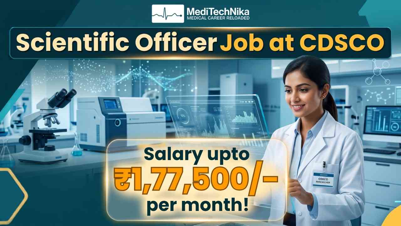 Scientific Officer Government Job at CDSCO Recruitment under Ministry of Health and Family Welfare Scientific Officer Government Job at CDSCO Recruitment under Ministry of Health and Family Welfare