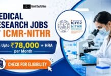 Multiple Medical Research Job Vacancies at ICMR-NITHR | Medical Professionals Earn Upto ₹78000 + HRA per Month! Medical Research Jobs at ICMR-NITHR. Medical Professionals Earn Upto ₹78000 + HRA/Month in the ICMR-NITHR Recruitment.