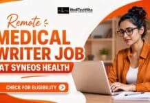 Remote Medical Writer Job at Syneos Health | Healthcare Professionals Are Welcome! Remote Medical Writer Job at Syneos Health, India. Medical Professionals Apply for the Medical Writer Job at Syneos Health Careers.