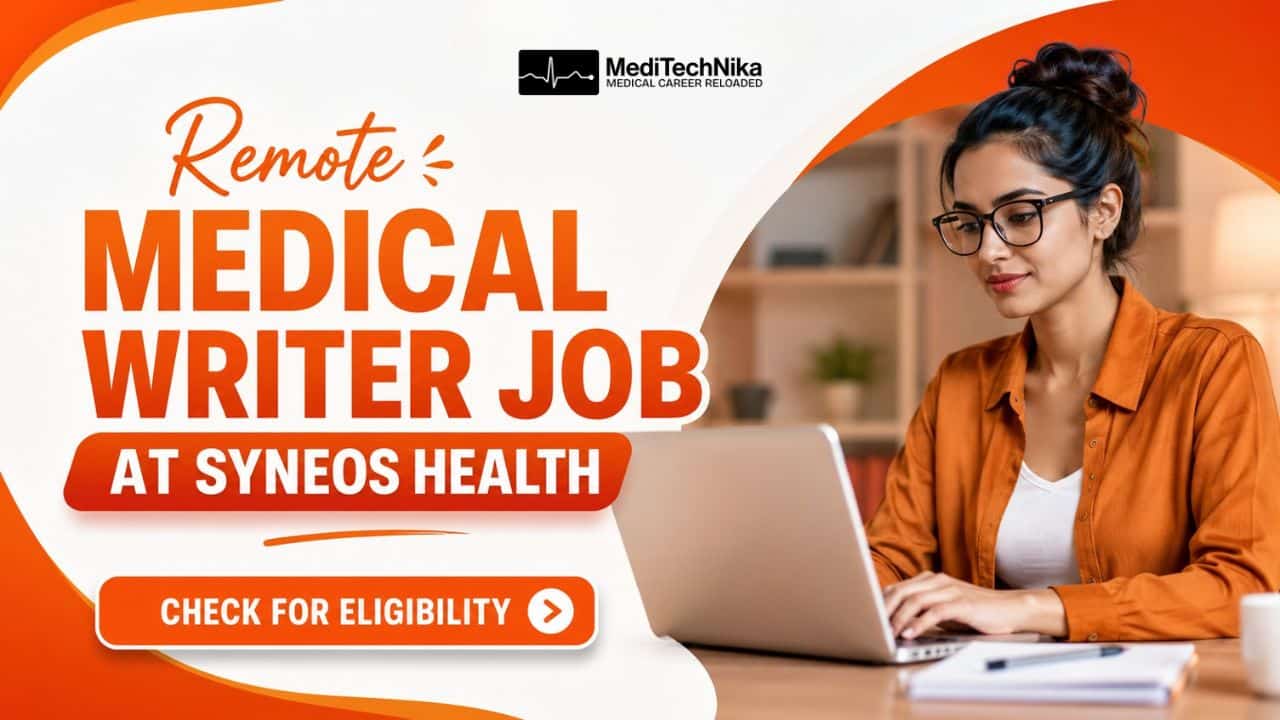 Remote Medical Writer Job at Syneos Health Healthcare Professionals Are Welcome! Remote Medical Writer Job at Syneos Health, India. Medical Professionals Apply for the Medical Writer Job at Syneos Health Careers.
