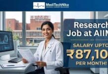 ₹87,100 per Month for the Research Job at AIIMS | Apply now! Research Associate Job at AIIMS New Delhi for MD, MS, MPH and MDS professionals