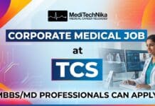 Corporate Medical Job at TCS | MBBS/MD Professionals | Apply Now! TCS Corporate Medical Job for Medical Reviewer MBBS MD