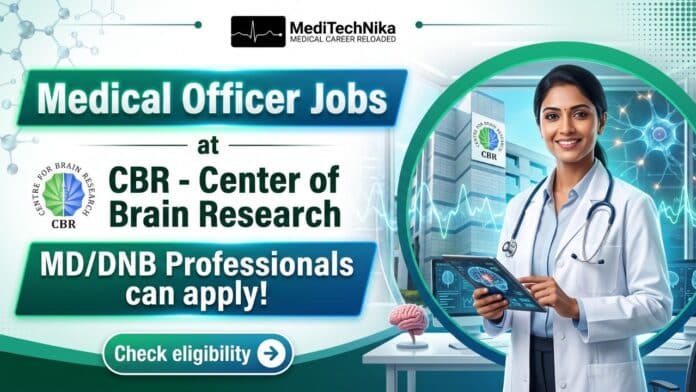 Medical Officer Jobs at CBR