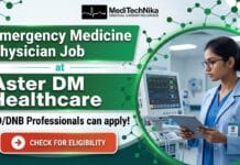 Emergency Medicine Physician at Aster Healthcare | MD/DNB Professionals are Welcome! Emergency Medicine Physician Job at Aster DM Healthcare in Bengaluru for qualified doctors