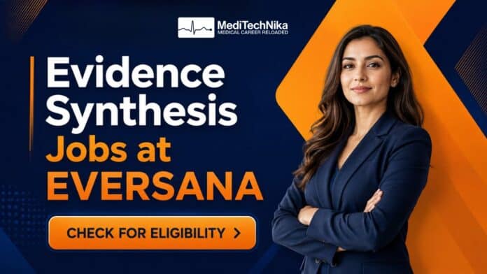 Apply for the EVERSANA evidence synthesis job in Pune. Lead literature reviews and HTA projects with a global life sciences team.