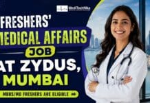 Freshers’ Medical Affairs Job at Zydus, Mumbai | MBBS/MD Candidates Are Welcome! Freshers' Medical Affairs Job at Zydus, Mumbai. MBBS Jobs in Mumbai. MD Jobs at Zydus Careers. Medical Affairs Manager Role.