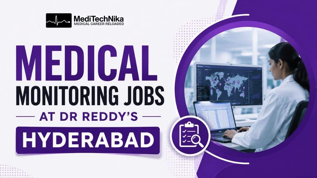 Medical Monitoring Jobs at Dr Reddy’s, Hyderabad MBBS + MD Professionals Are Welcome! Medical Monitoring jobs at Dr Reddy’s. MBBS Jobs at Dr Reddy’s Laboratories. Apply for MBBS Jobs in Hyderabad.