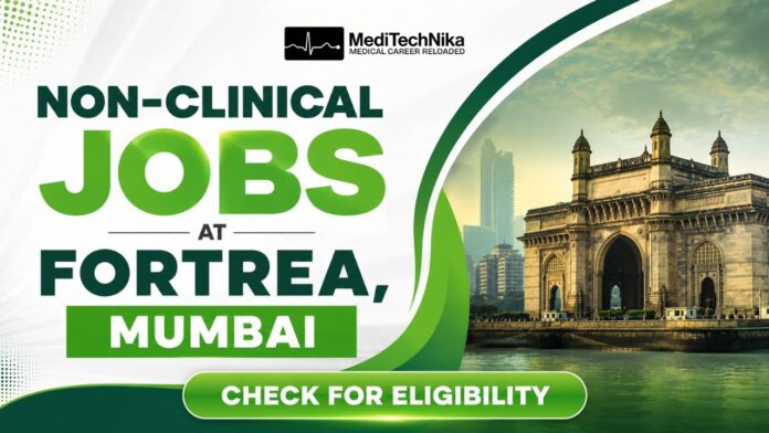 Non-Clinical Jobs for Doctors at Fortrea in Mumbai. Medical Professionals Apply for the Non-Clinical Jobs. Quality Assurance Jobs in Mumbai.