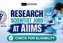Research Scientist Jobs at AIIMS | Medical Professionals Are Welcome! Research Scientist Jobs in Delhi. Medical Research Jobs at AIIMS. MBBS/BDS Professionals Apply for the AIIMS Recruitment.