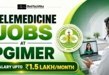 ₹1,50,000/Month for PGIMER Recruitment | Apply for Telemedicine Jobs in India! PGIMER Recruitment 2026: Apply for a Tele MANAS Senior Consultant role in Chandigarh. Check eligibility, salary, deadline and contact.