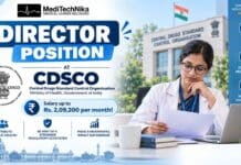₹2.09 Lakh/Month for CDSCO Recruitment 2026 – Government Job Opportunity for Medical Professionals! Director Position Available at CDSCO