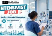 Lead the ICU at Koshys Hospital Bangalore – Main Intensivist Vacancy | MBBS Professionals | Apply Now! Intensivist Job Available at Koshys Hospital