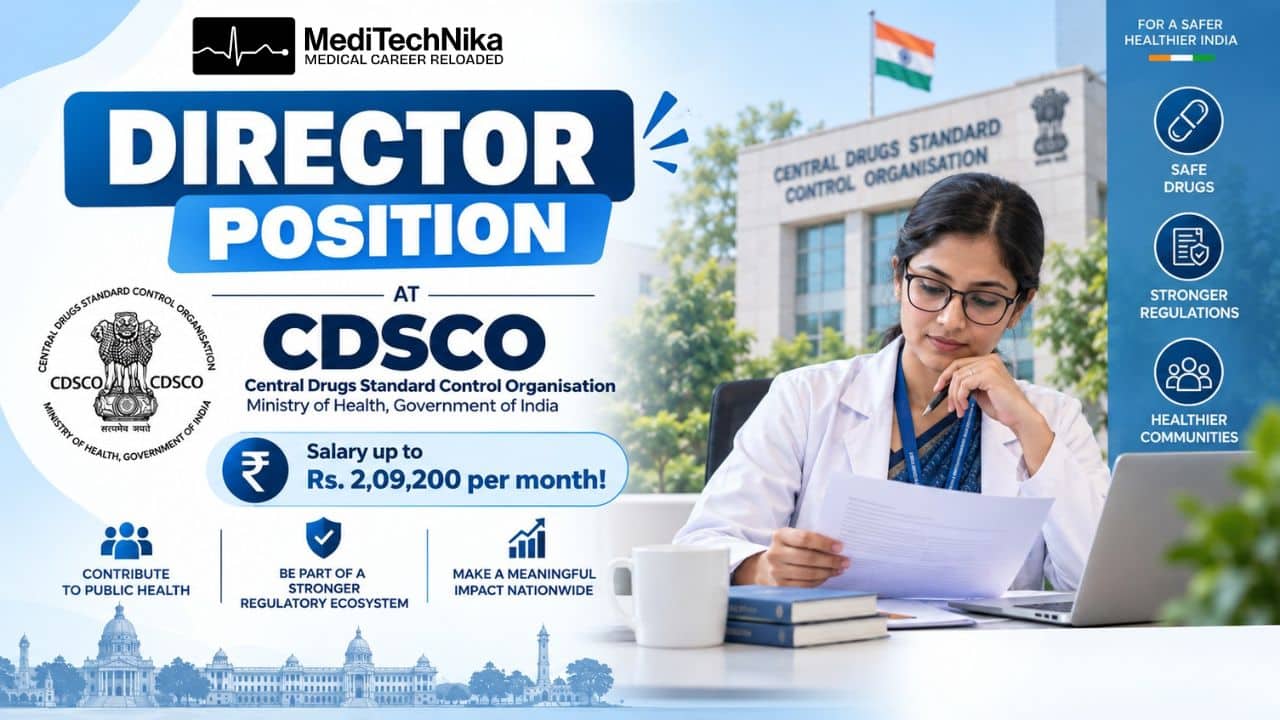 15th Sept feature images Director Position Available at CDSCO