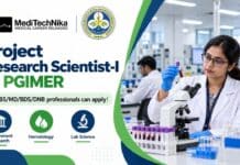 Earn ₹67,000 + HRA as a PGIMER Research Scientist Vacancy for MBBS/MD/BDS Candidates! Project Research Scientist-I (Medical) at PGIMER
