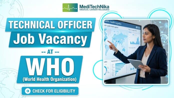 Technical Officer Job at WHO, Jamnagar