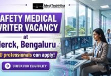Safety Medical Writing Job at Merck, Bangalore | MD Professionals are Welcome to apply! Safety Medical Writer Job at Merck, Bengaluru