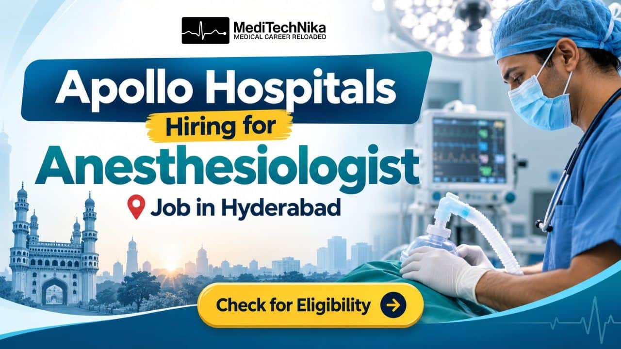 Apollo Hospitals Hiring for Anesthesiologist Job in Hyderabad Apply Today! Anesthesiologist job at Apollo Hospitals. Medical professionals can apply for the anesthesiology job in Hyderabad.
