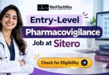 Entry-Level Pharmacovigilance Job at Sitero | Apply for this Hybrid Job Opportunity! Entry-Level Pharmacovigilance Job at Sitero. MBBS Doctors can apply for the Medical Reviewer Job at Sitero.