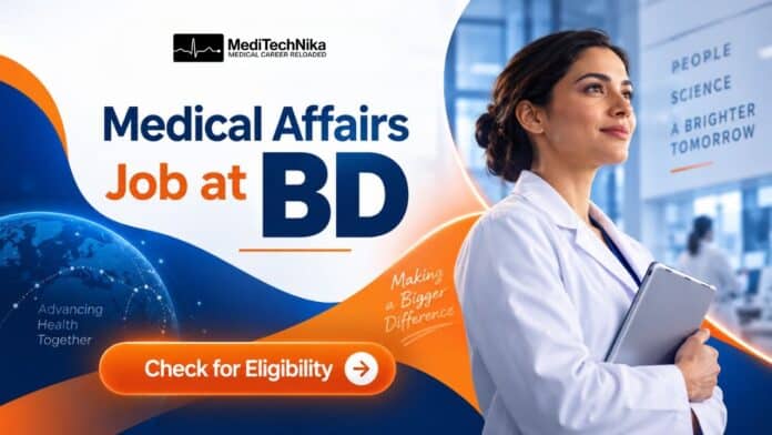 Medical Affairs Job at BD. MBBS Candidates can apply for the Medical affairs jobs at BD Careers. Medical Affairs Manager Role.