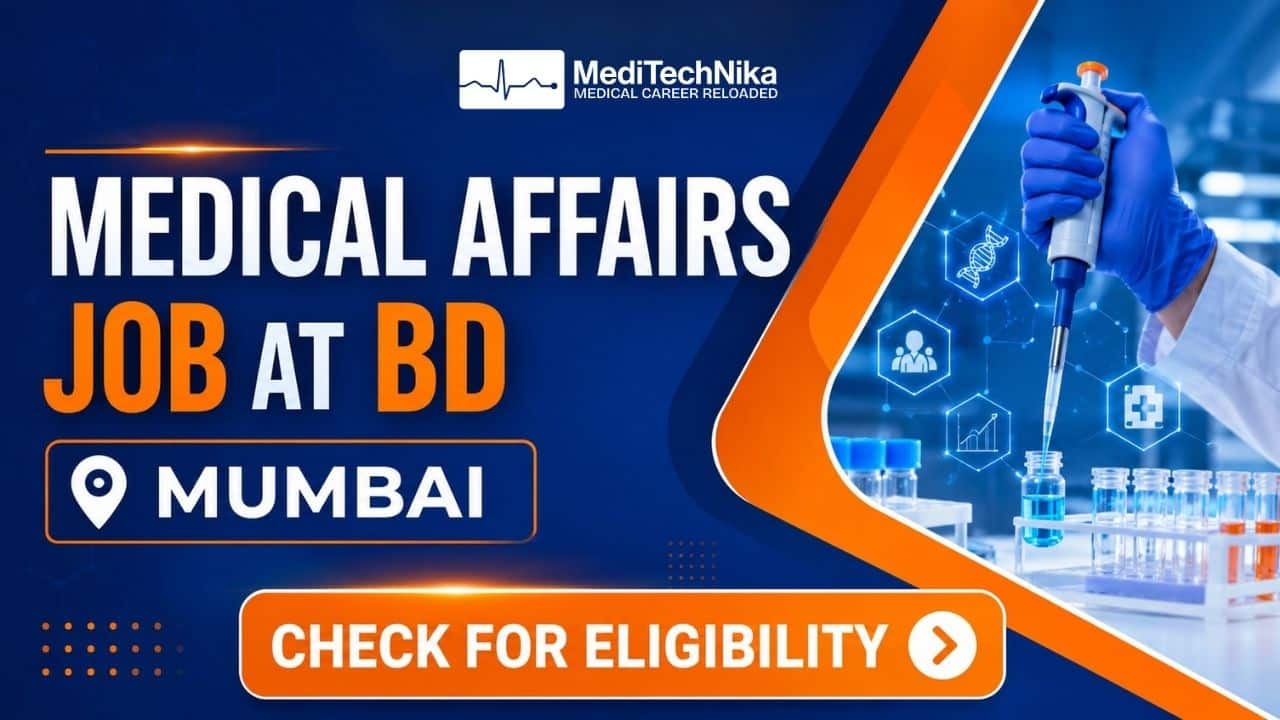 Exclusive Medical Affairs Job at BD, Mumbai A Corporate Opportunity for Doctors! Medical Affairs Job in Mumbai. Corporate Healthcare Jobs for Doctors. Apply for Medical Affairs Manager Job in Mumbai.