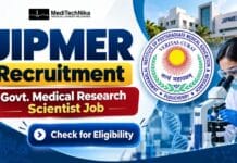 Govt. Medical Research Scientist Job at JIPMER | Earn Upto Rs 67,000/- Medical Research Scientist Job at JIPMER. JIPMER Recruitment for Project Research Scientist Position. Apply for the Project Scientist Role.