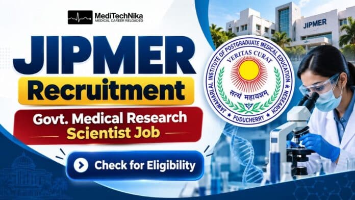 Medical Research Scientist Job at JIPMER. JIPMER Recruitment for Project Research Scientist Position. Apply for the Project Scientist Role.